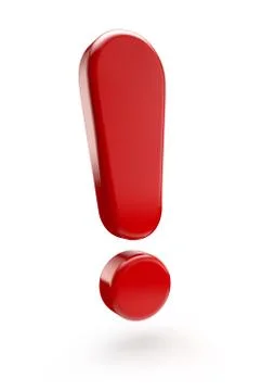 3d exclamation  sign Illustrazione stock