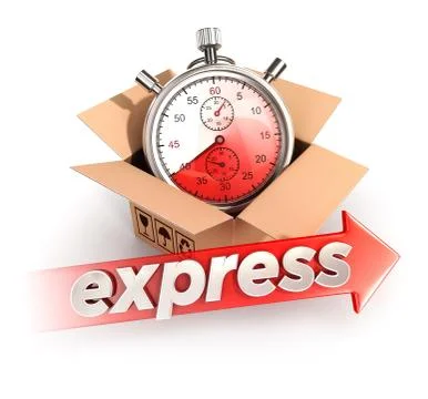 3d express delivery concept Stock Illustration