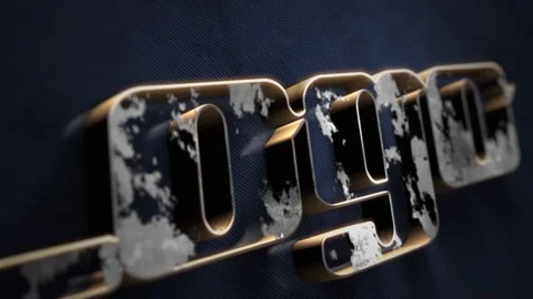 3D Extrude Logo After Effects stock