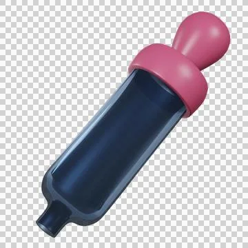 3D Eye Dropper Stock Illustration
