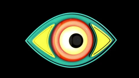 3D eye model animation. Alpha Matte. Video stock 96977884