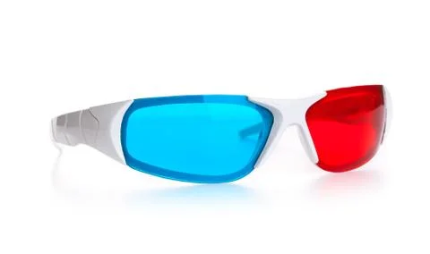 3d eyeglasses white background Stock Illustration