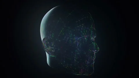 3D Face Scanning 4k Stock Footage 145837164