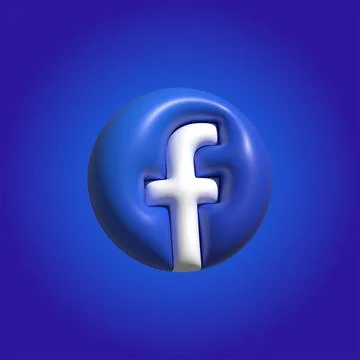 3D FaceBook Icons - Editable vector eps 스톡 일러스트