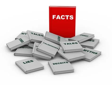 3d facts book Stock Illustration
