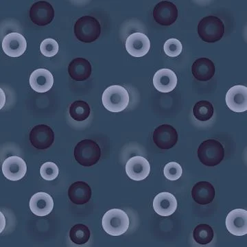 3d falling circles seamless pattern Stock Illustration