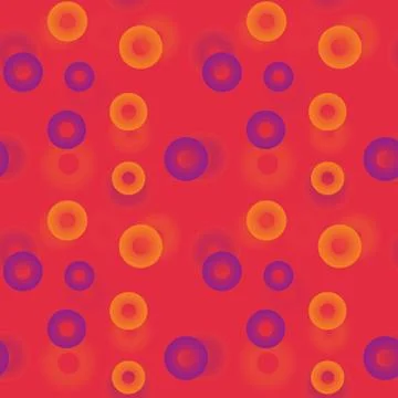 3d falling circles seamless pattern Stock Illustration