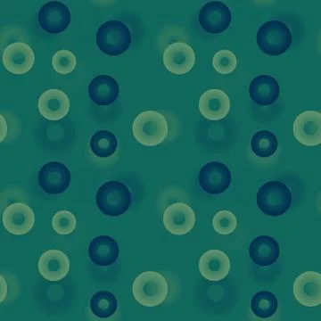 3d falling circles seamless pattern Stock Illustration