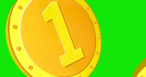 3D falling dollars on green background Stock Footage 113863110