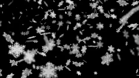 3d falling snowflakes Stock Footage 99953679