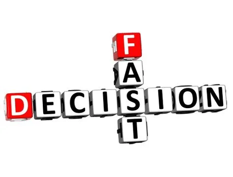 3d fast decision crossword Stock Illustration