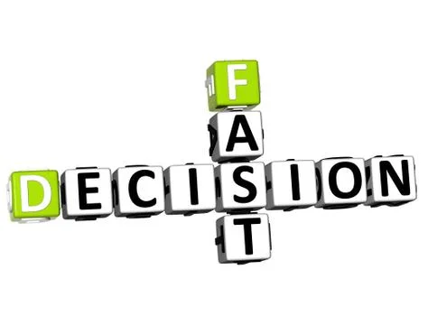 3d fast decision crossword Stock Illustration