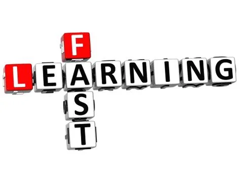 3d fast learning crossword Illustrazione stock