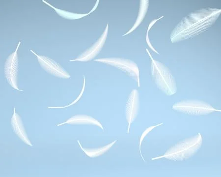 3d  feathers Stock Illustration