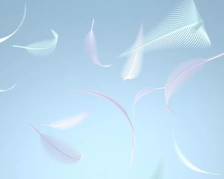 3d  feathers Stock Illustration