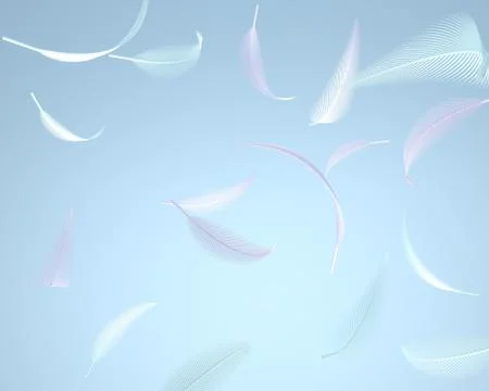 3d  feathers Stock Illustration