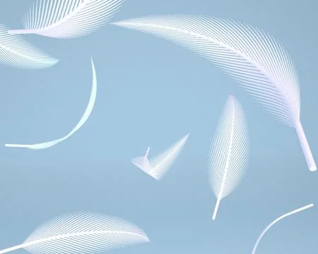 3d  feathers Stock Illustration