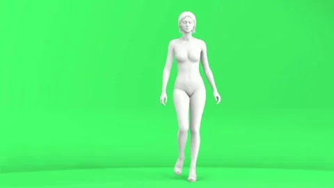 3D Female Model Walking Animation 스톡 동영상 281149535