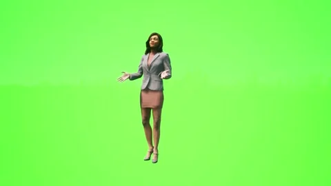 3d female teacher is explaining to students at a university From the front view 스톡 동영상 243292091