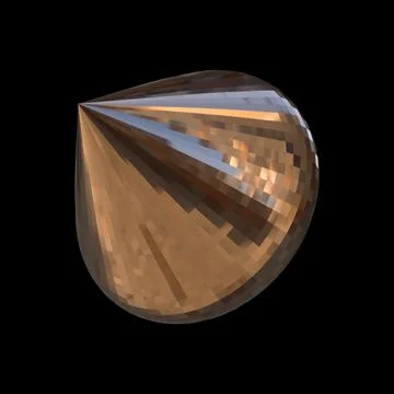 3D figure. 3D render of abstract shapes, Abstract Bronze figures. golden figure Stock Illustration