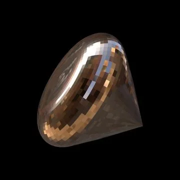 3D figure. 3D render of abstract shapes, Abstract Bronze figures. golden figure Stock Illustration