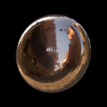 3D figure. 3D render of abstract shapes, Abstract Bronze figures. golden figure Stock Illustration