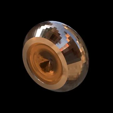 3D figure. 3D render of abstract shapes, Abstract Bronze figures. golden figure Stock Illustration