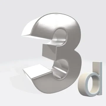 3d figure, illustration Stock Illustration