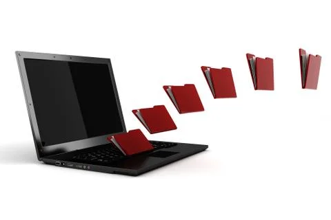 3d file sharing concept Stock Illustration