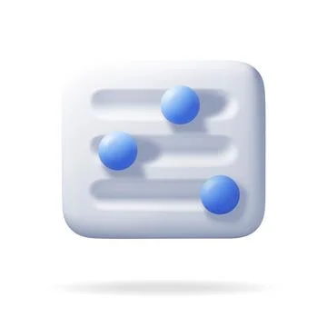 3D filter button icon isolated on white Illustrazione stock