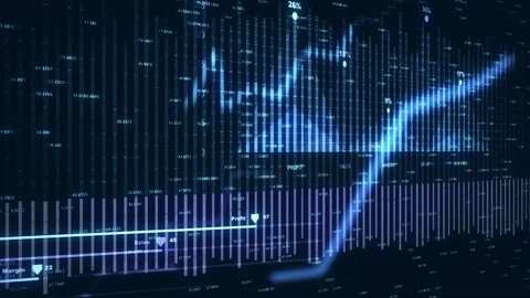 3D Financial Chart with Rising Arrow – Business Growth Concept Stock-Footage 332711393