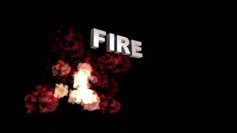3D FIRE ILLUSTRATION VIDEO Stock Footage 192743104