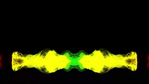 3D Fire stream glowing fiery radiation. ... | Stock Video | Pond5