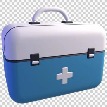 3D First Aid box Stock Illustration