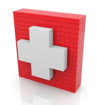 3d first aid Stock Illustration