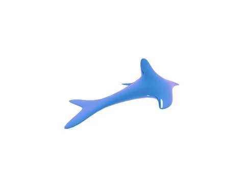 3d fish icon Stock Illustration
