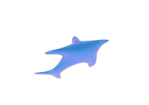 3d fish icon Stock Illustration