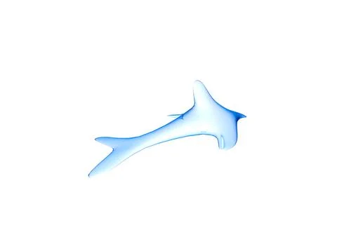 3d fish icon Stock Illustration