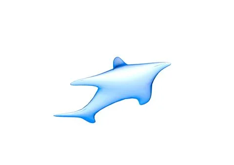3d fish icon Stock Illustration
