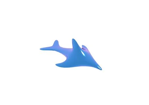3d fish icon Stock Illustration