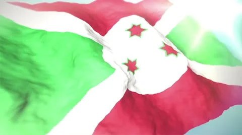 3d fla Burundi loop 1080p Stock Footage 8865124