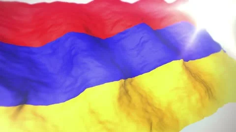 3d flag Armenia loop 1080p Stock Footage 8852206