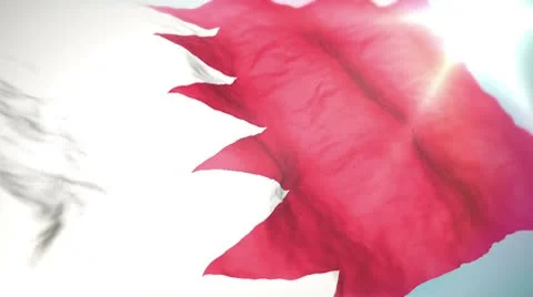 3d flag Bahrain loop 1080p Stock Footage 8864374