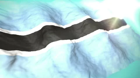 3d flag Botswana loop 1080p Stock Footage 8861583