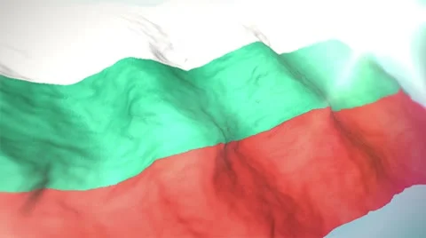 3d flag Bulgaria loop 1080p Stock Footage 8861558