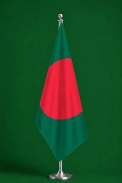 3D Flag on ceremonial flag Stock Illustration