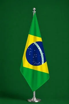 3D Flag on ceremonial flag Stock Illustration