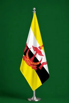 3D Flag on ceremonial flag Stock Illustration