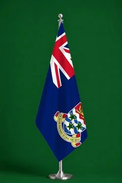 3D Flag on ceremonial flag Stock Illustration