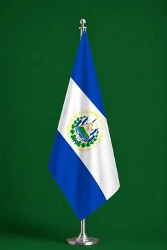 3D Flag on ceremonial flag Stock Illustration